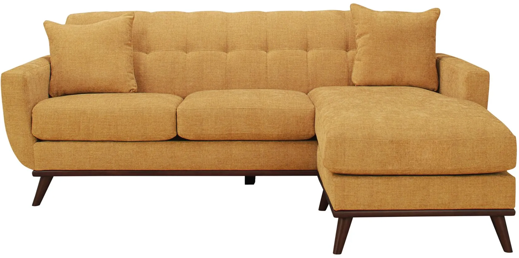 Milo Reversible Sofa Chaise in Elliot Sunflower by H.M. Richards