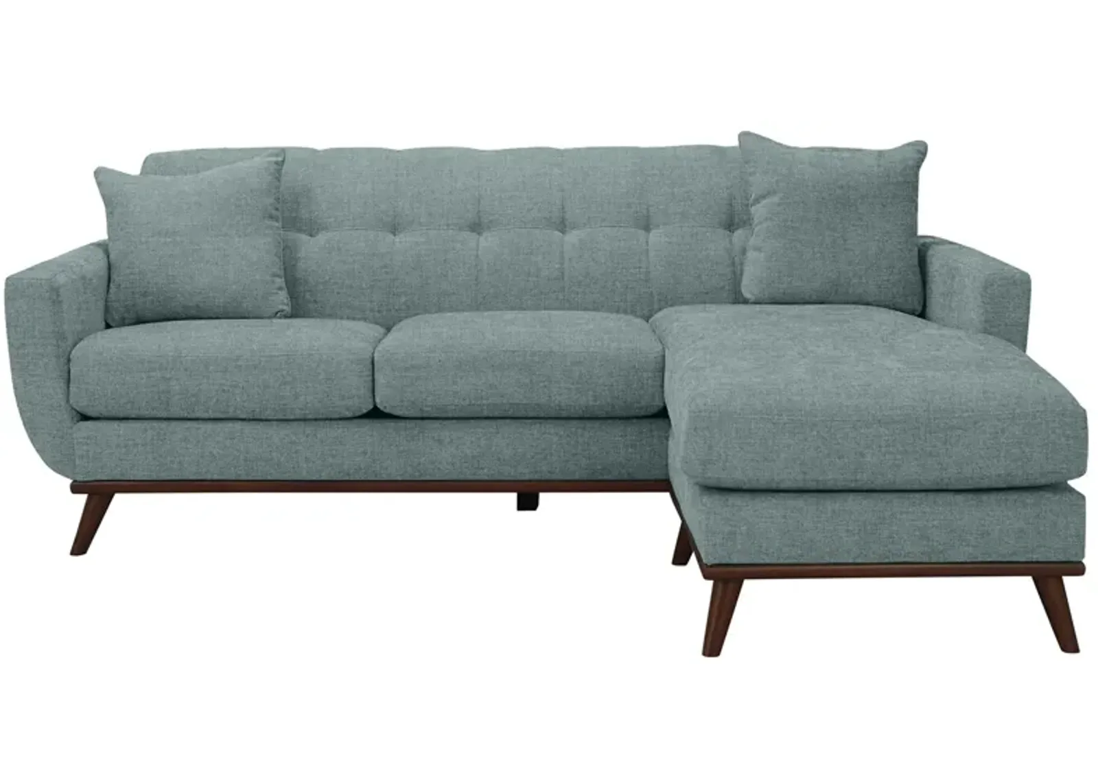 Milo Reversible Sofa Chaise in Santa Rosa Turquoise by H.M. Richards