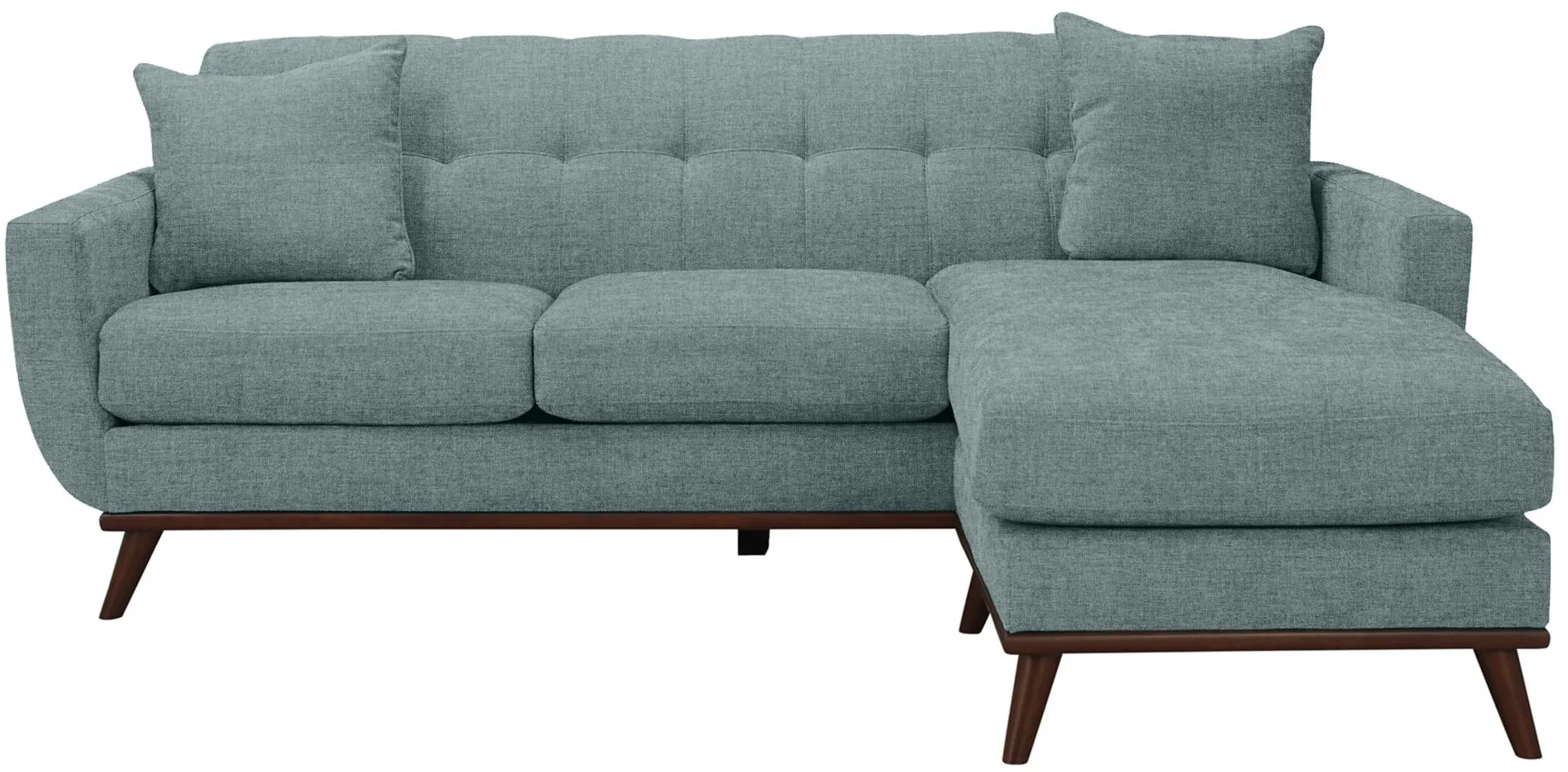 Milo Reversible Sofa Chaise in Santa Rosa Turquoise by H.M. Richards