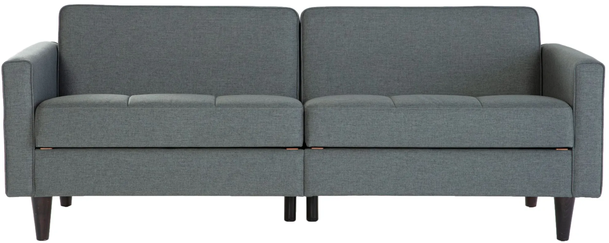 Covington Futon Sofa with Storage in Gray by HUDSON GLOBAL MARKETING USA