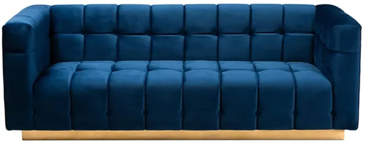 Loreto Sofa in Blue/Gold by Wholesale Interiors