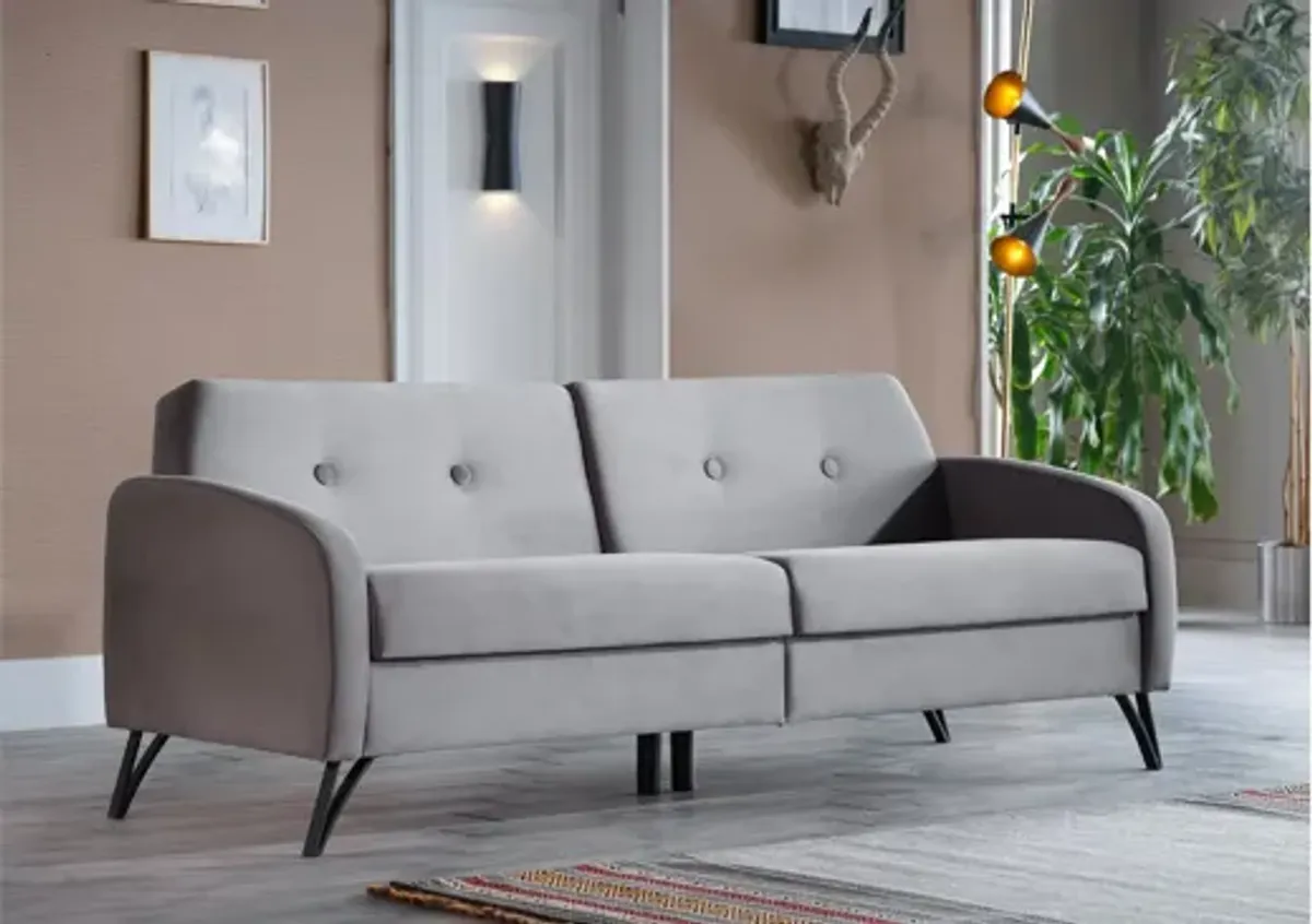 Covington Tufted Futon Sofa with Storage