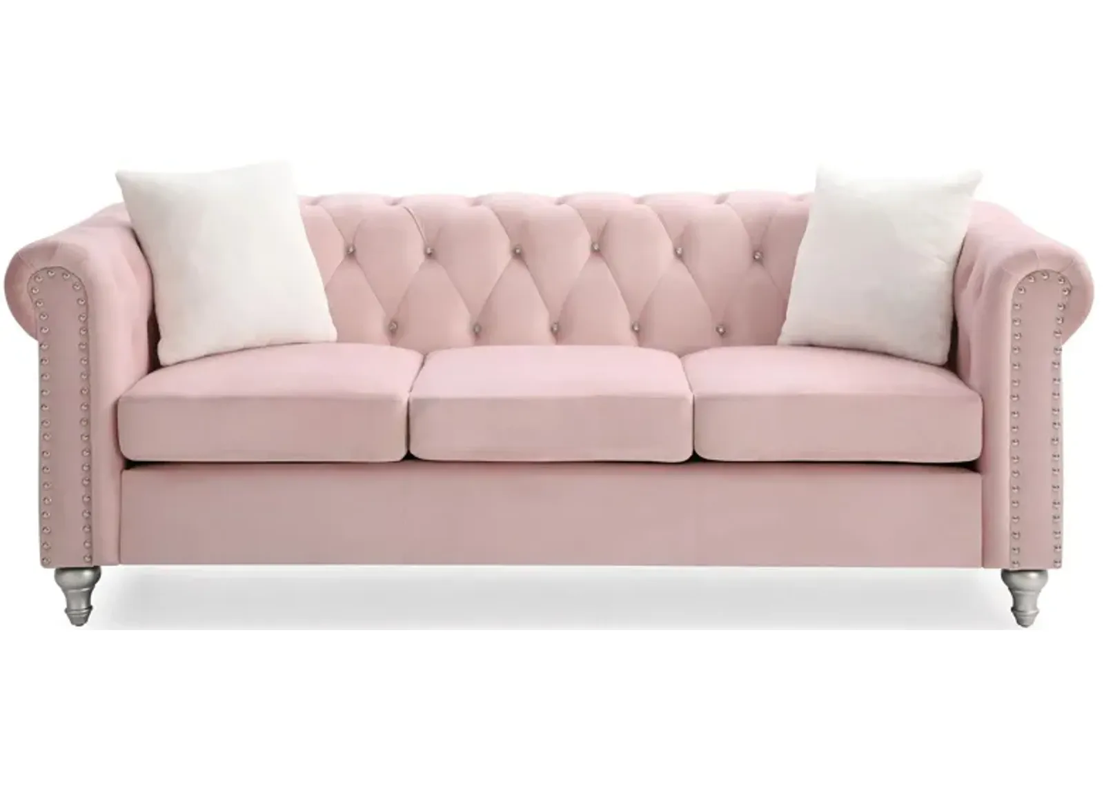 Raisa Sofa in Pink by Glory Furniture