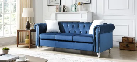 Raisa Sofa in Navy Blue by Glory Furniture