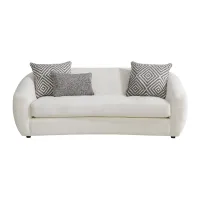 Farrah Apartment Sofa in White by H.M. Richards
