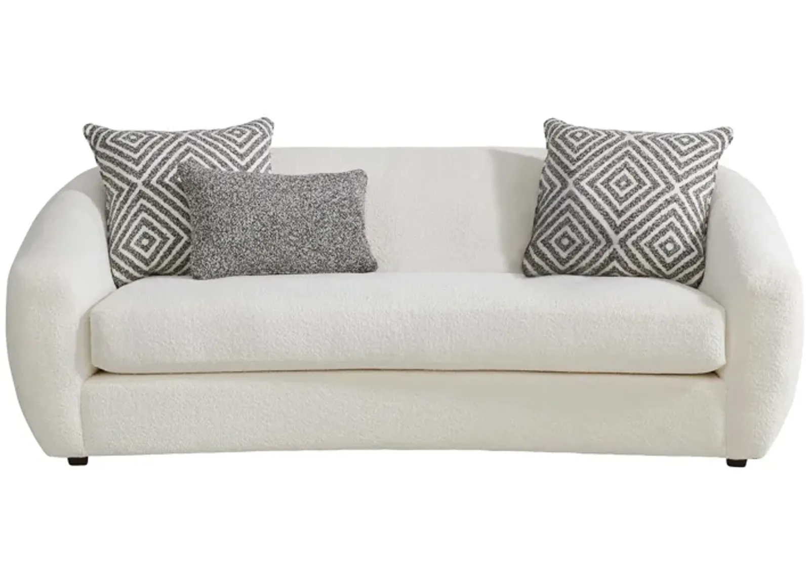 Farrah Apartment Sofa in White by H.M. Richards