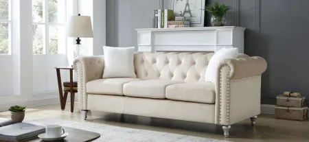 Raisa Sofa in Beige by Glory Furniture