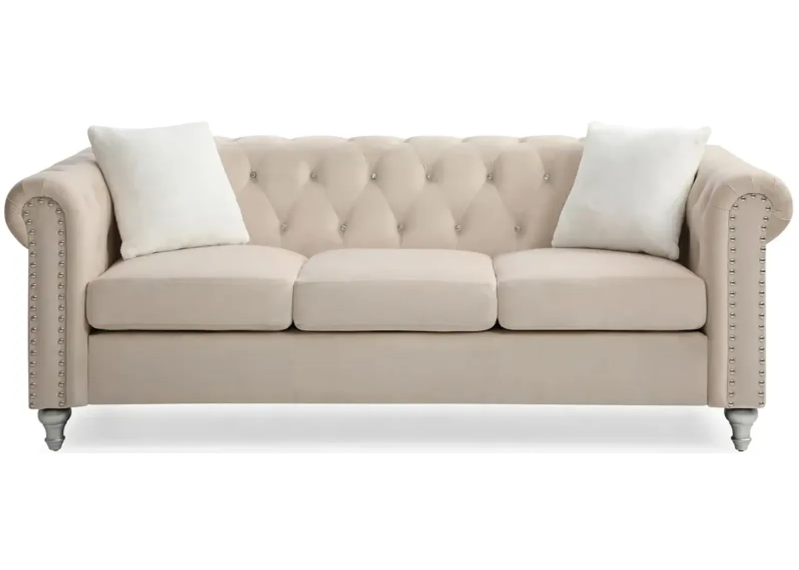 Raisa Sofa in Beige by Glory Furniture