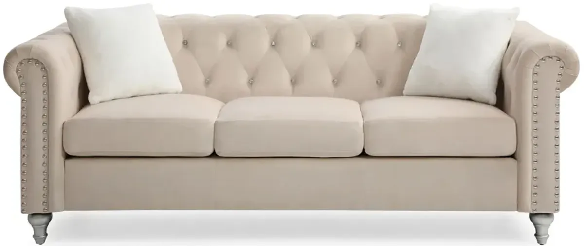 Raisa Sofa in Beige by Glory Furniture