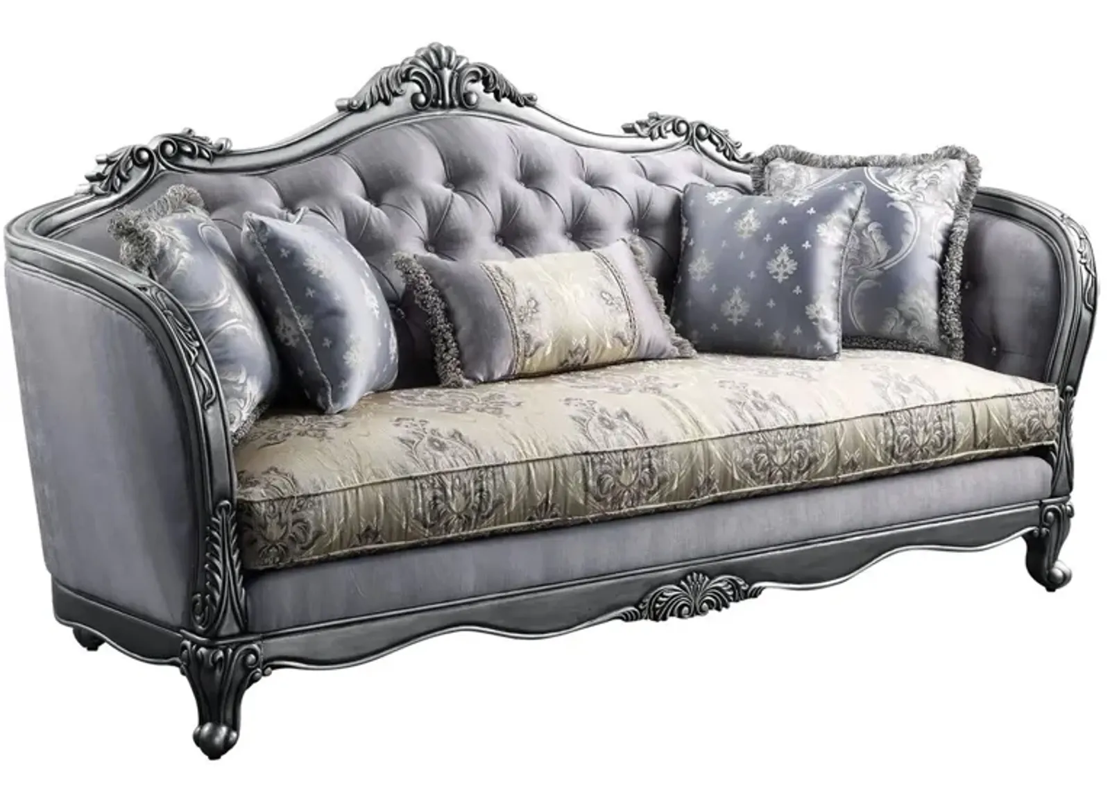 Duynie Sofa in Platinum by HomeRoots