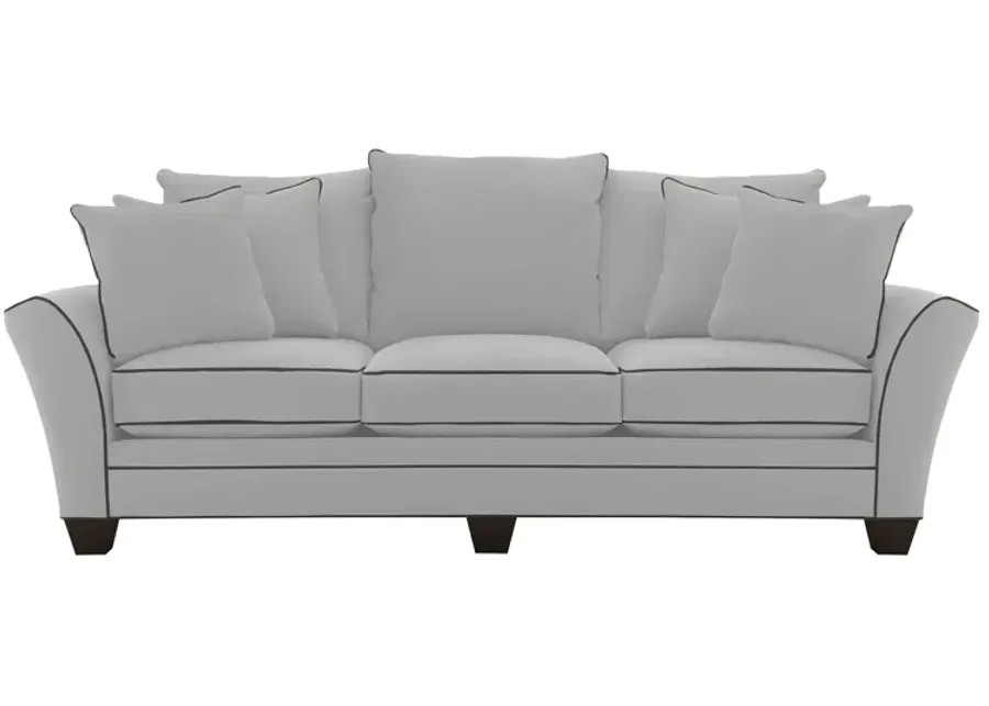 Briarwood Sofa in Suede So Soft Platinum/Slate by H.M. Richards