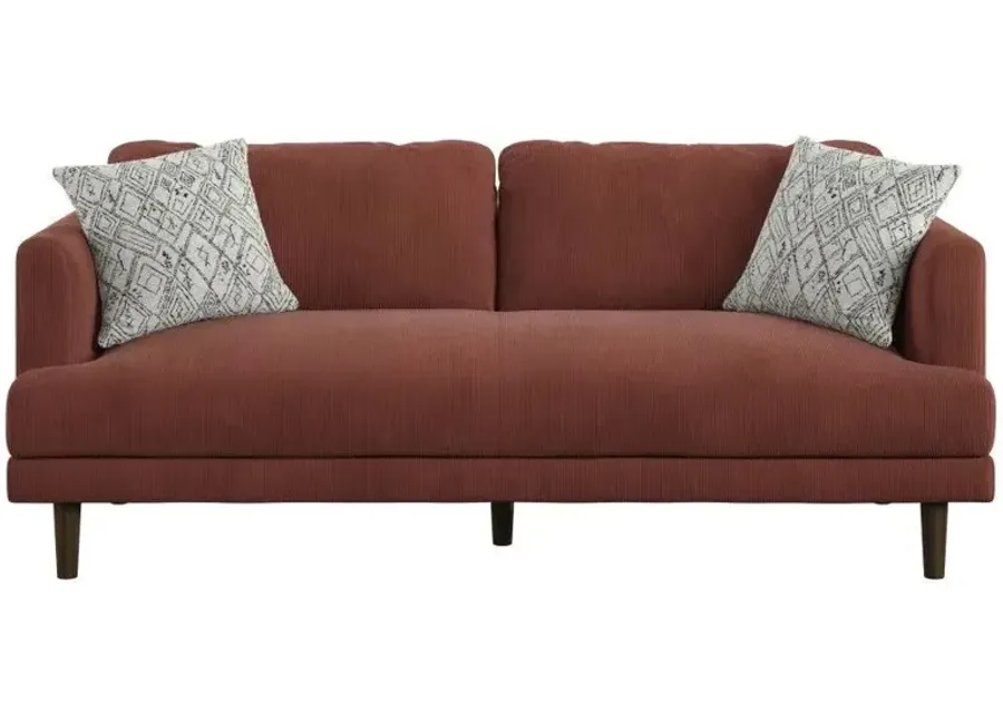 Juno Sofa in paprika by Emerald Home Furnishings