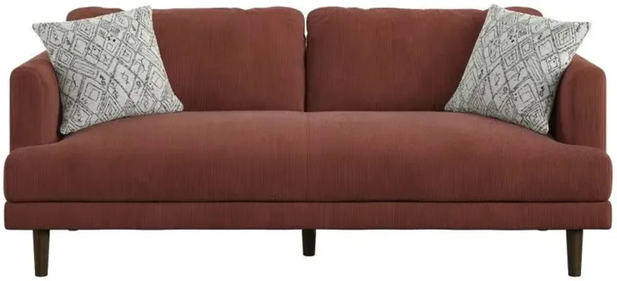 Juno Sofa in paprika by Emerald Home Furnishings