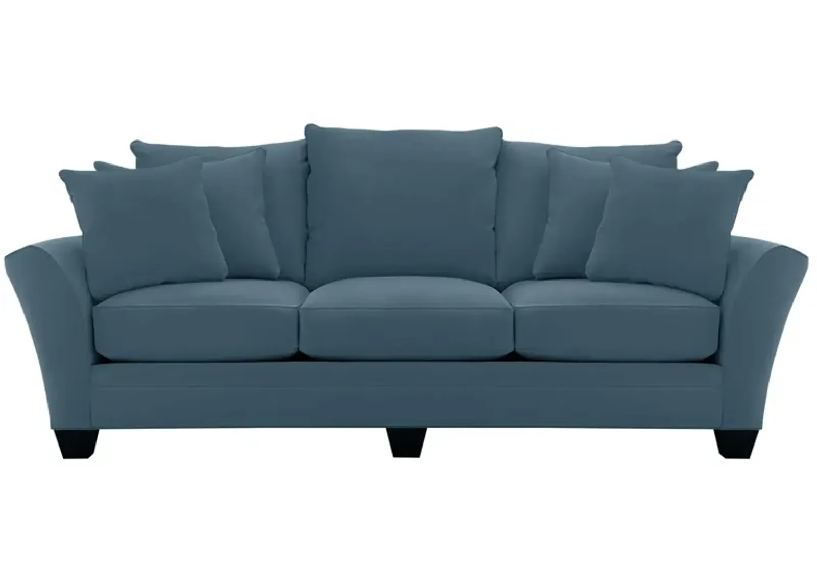 Briarwood Sofa in Suede So Soft Indigo by H.M. Richards