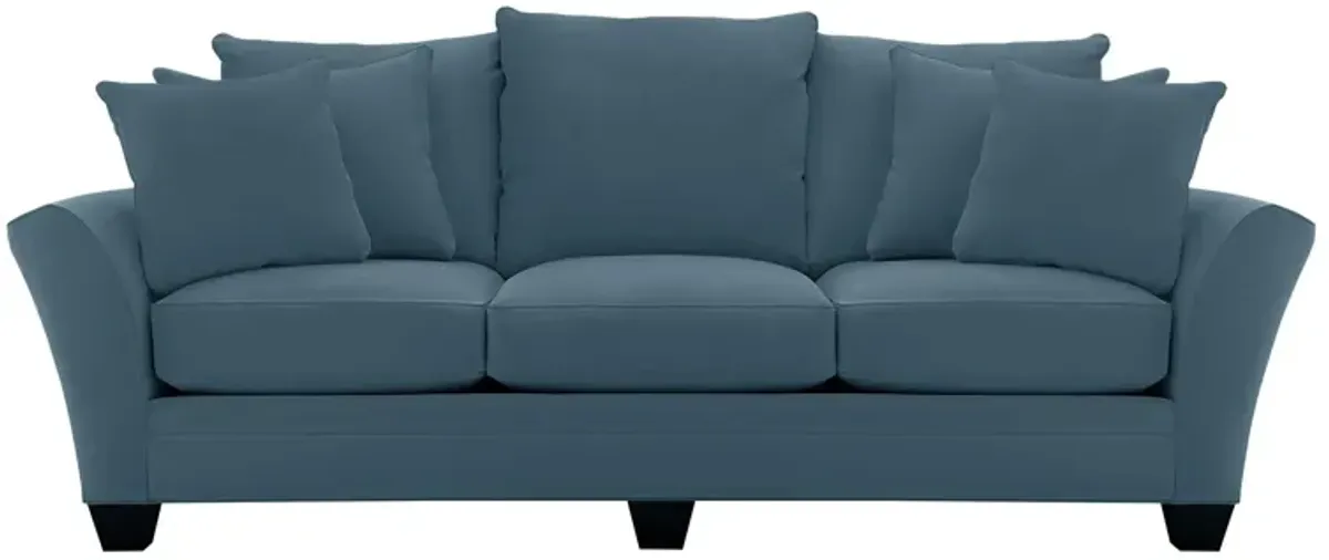 Briarwood Sofa in Suede So Soft Indigo by H.M. Richards