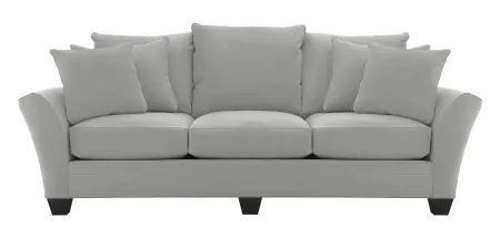 Briarwood Sofa in Suede So Soft Platinum by H.M. Richards