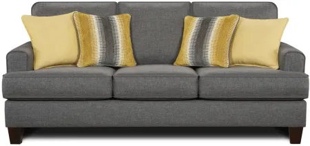 Willoughby Queen Sleeper Sofa in Maxwell Gray by Fusion Furniture