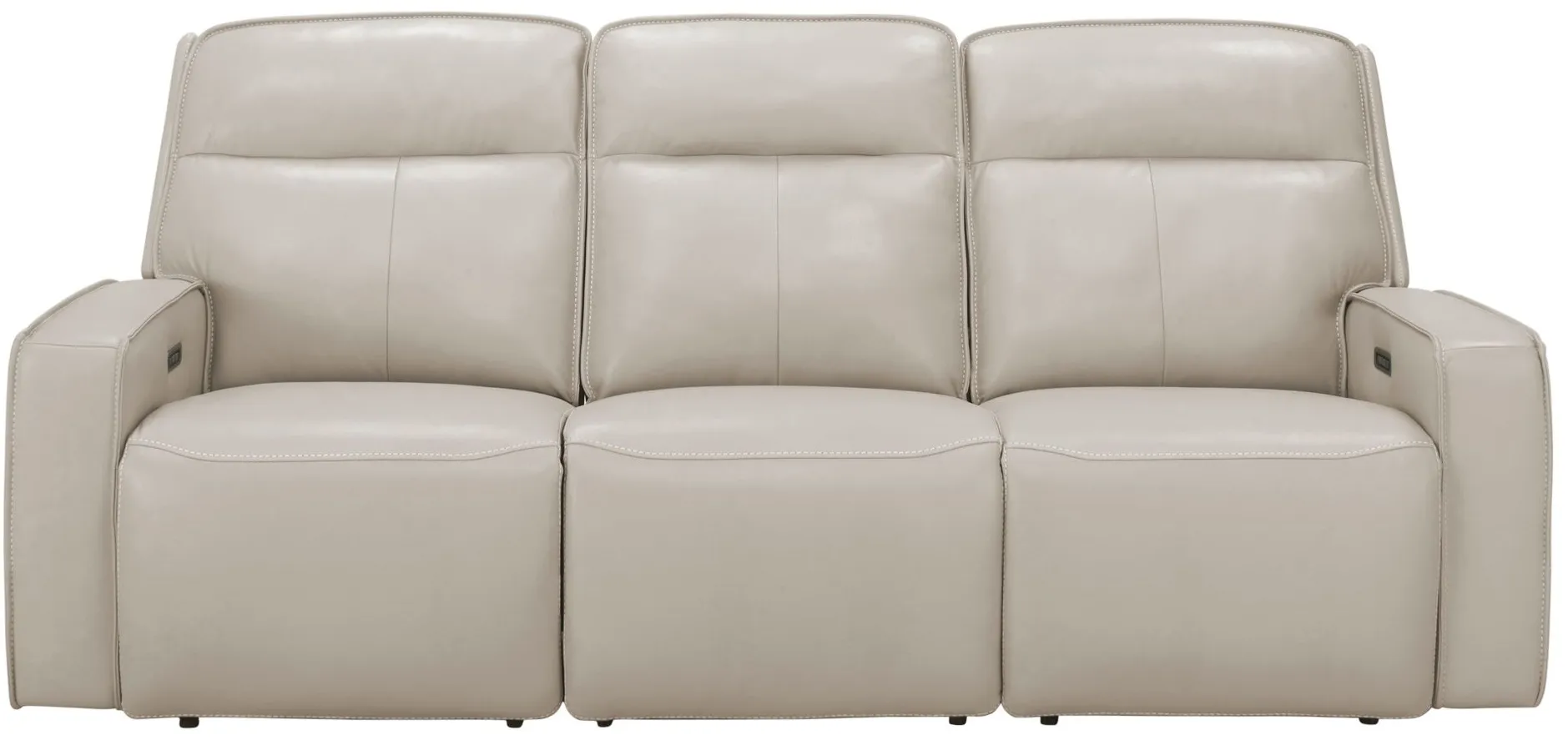 Beckett Power Sofa with Power Headrest and Power Lumbar in Ivory by Bellanest