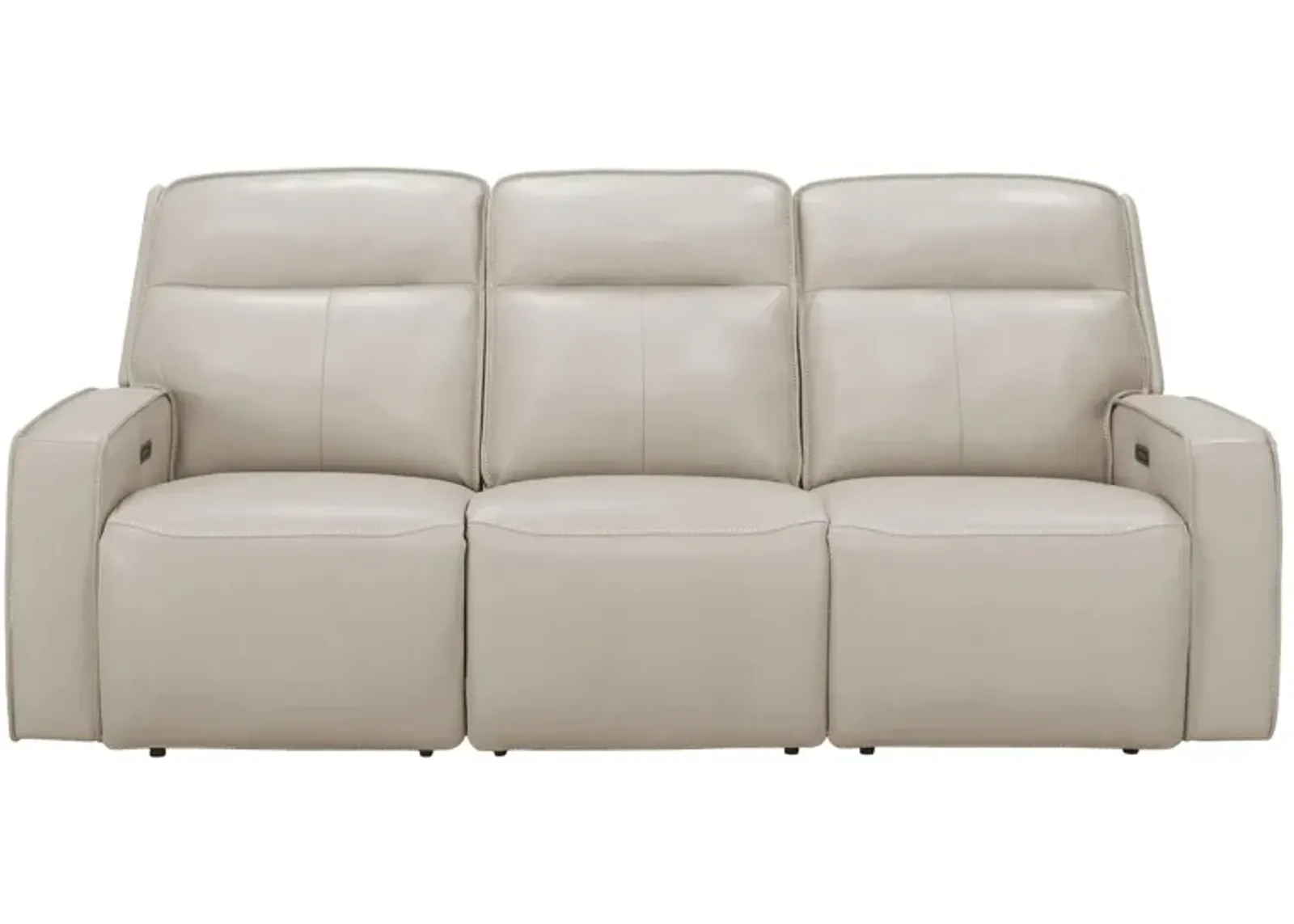 Beckett Power Sofa with Power Headrest and Power Lumbar in Ivory by Bellanest