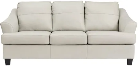 Grant Leather Sofa in Off-White;White by Ashley Furniture