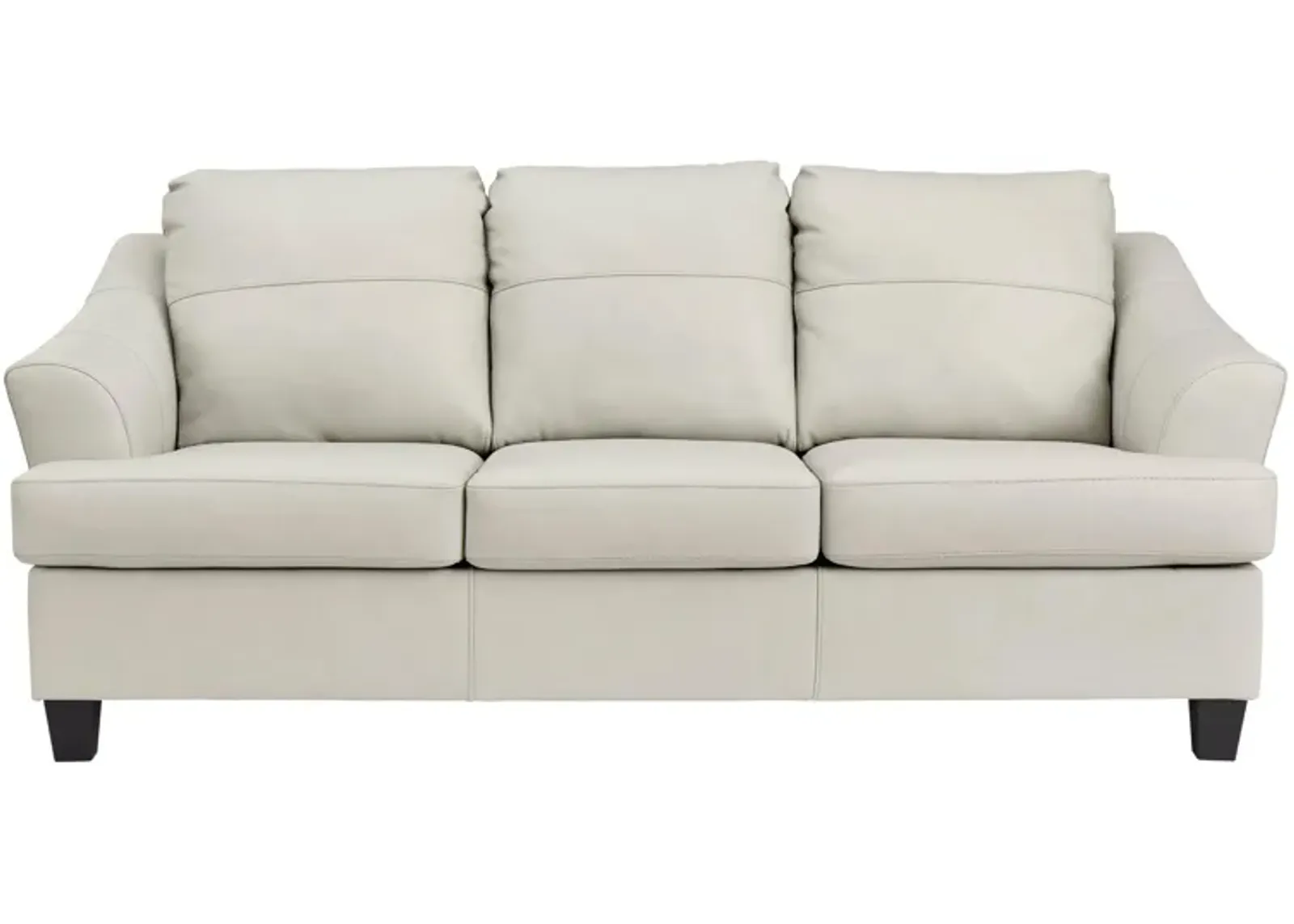 Grant Leather Sofa in Off-White;White by Ashley Furniture