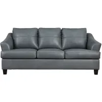 Grant Leather Sofa in Gray by Ashley Furniture
