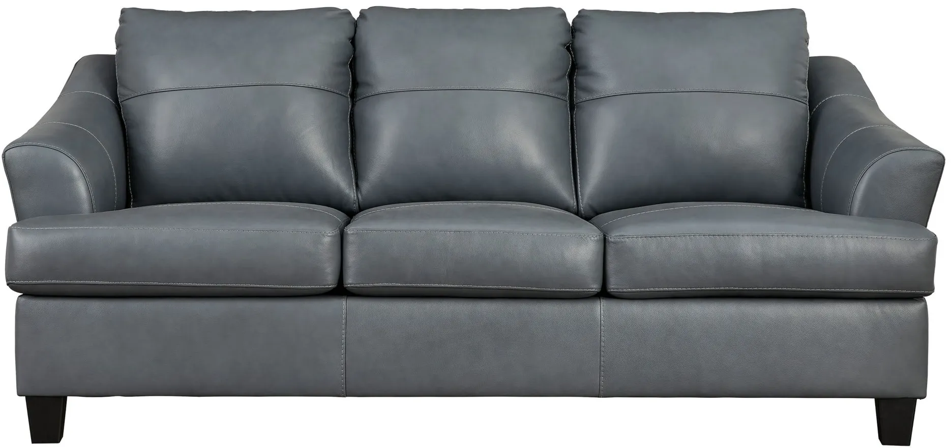 Grant Leather Sofa in Gray by Ashley Furniture