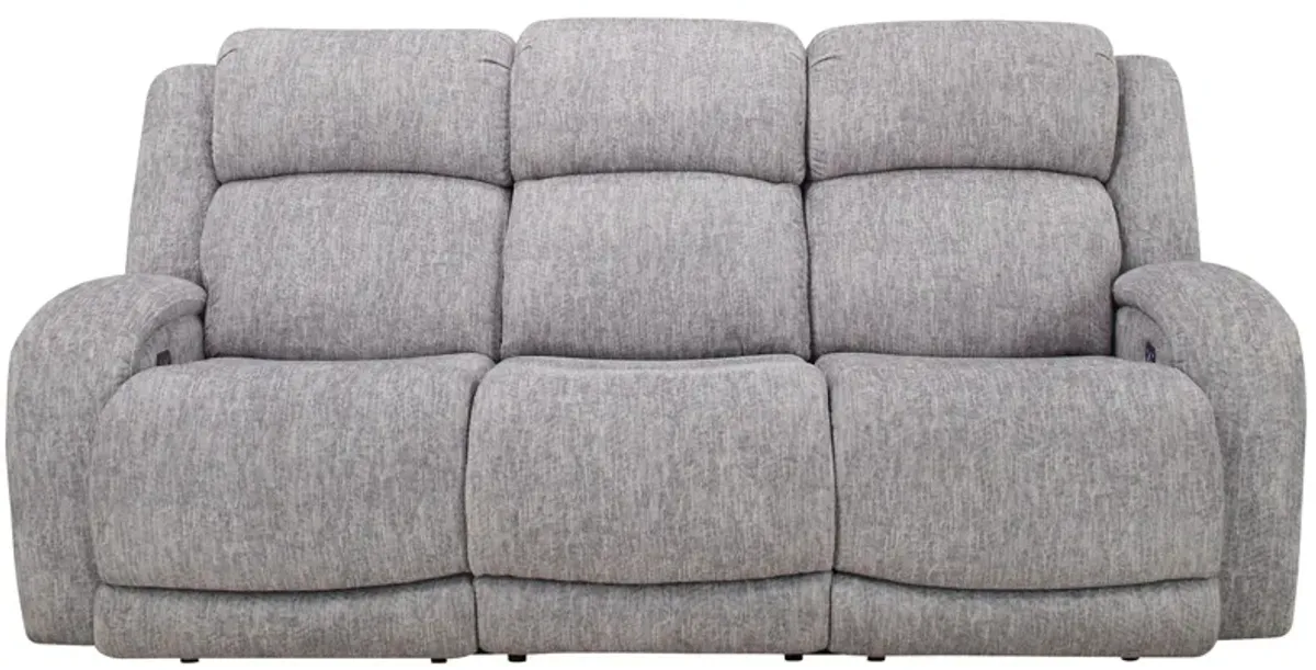 Zane Power Sofa w/ Drop Down Table, Power Headrest and Power Lumbar in Gray by Bellanest