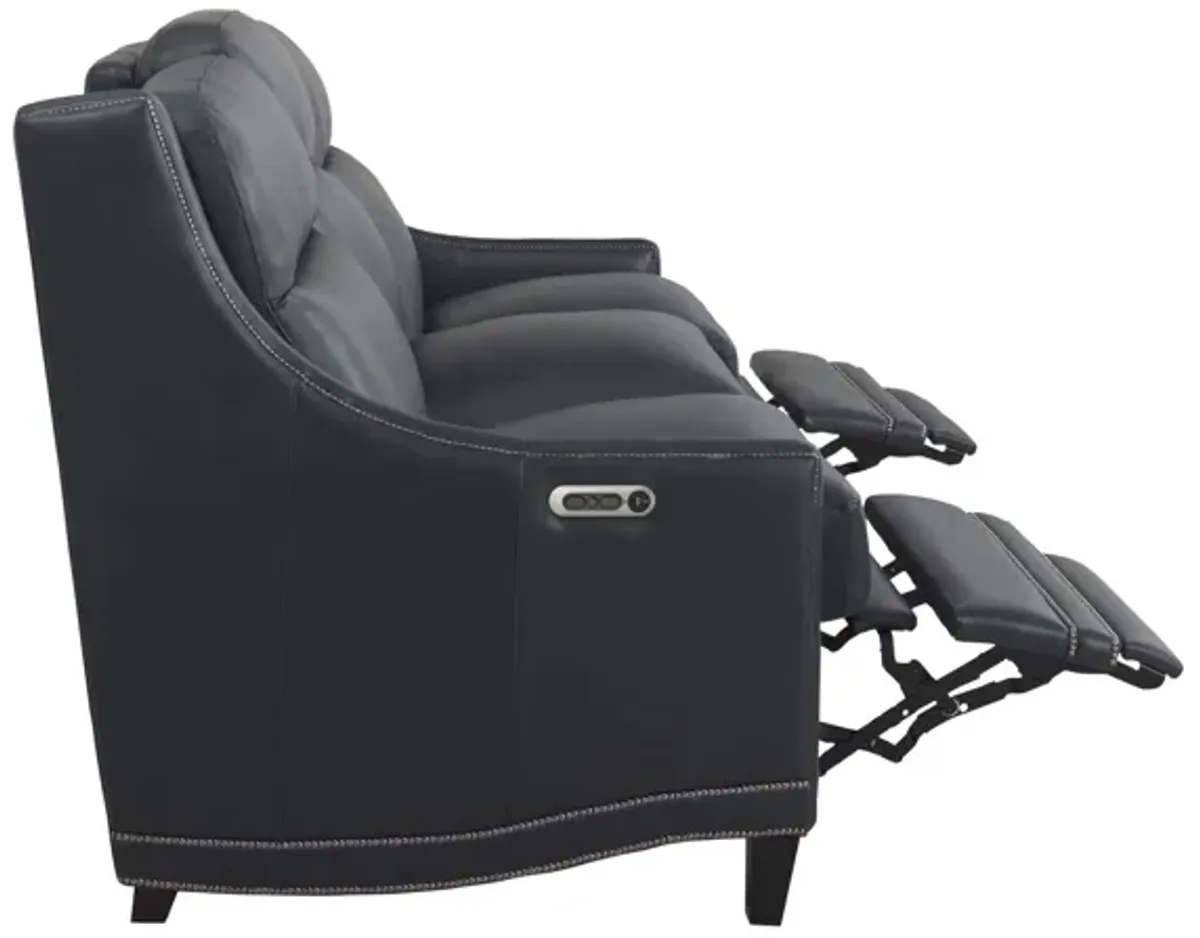 Sebastian Leather Power Sofa w/ Power Headrest