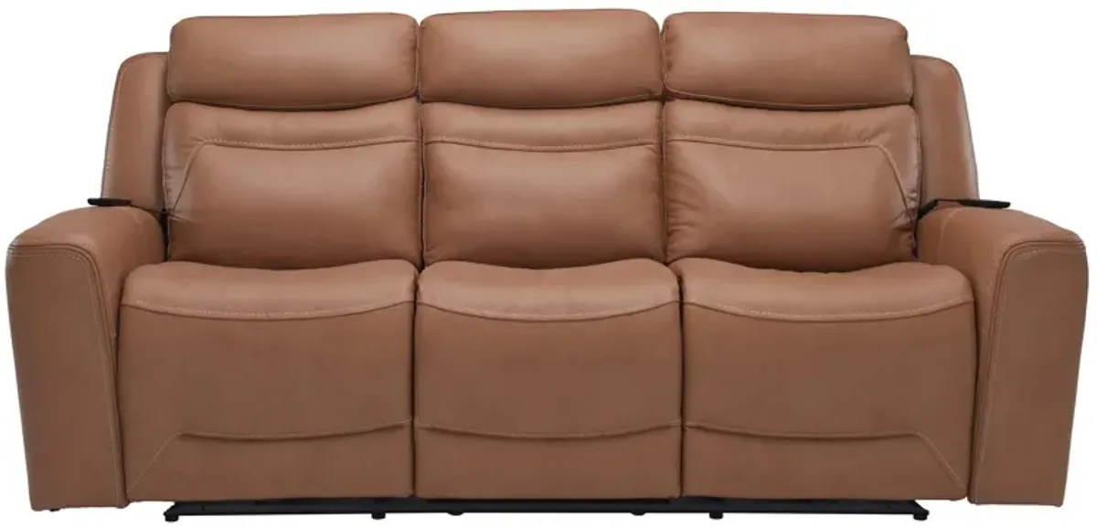 Morgenthal Power Sofa w/Power Headrest, Lumbar, Heat and Massage