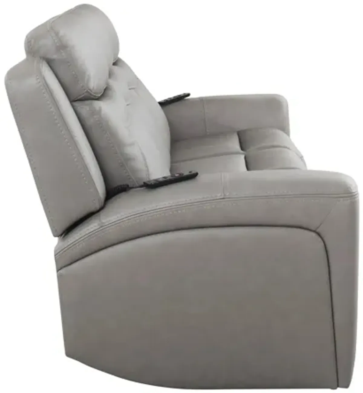 Morgenthal Power Sofa w/Power Headrest, Lumbar, Heat and Massage