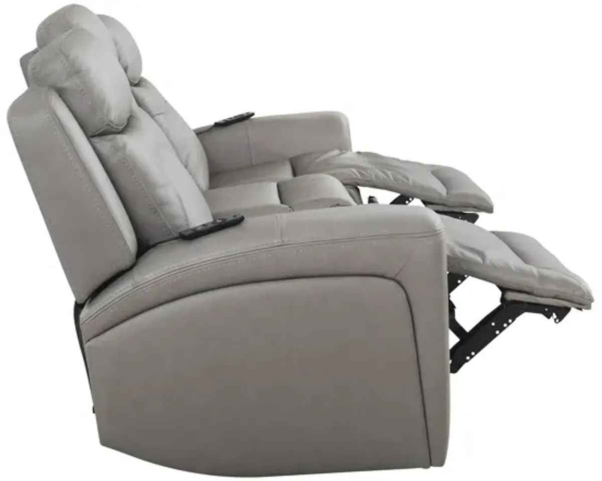 Morgenthal Power Sofa w/Power Headrest, Lumbar, Heat and Massage