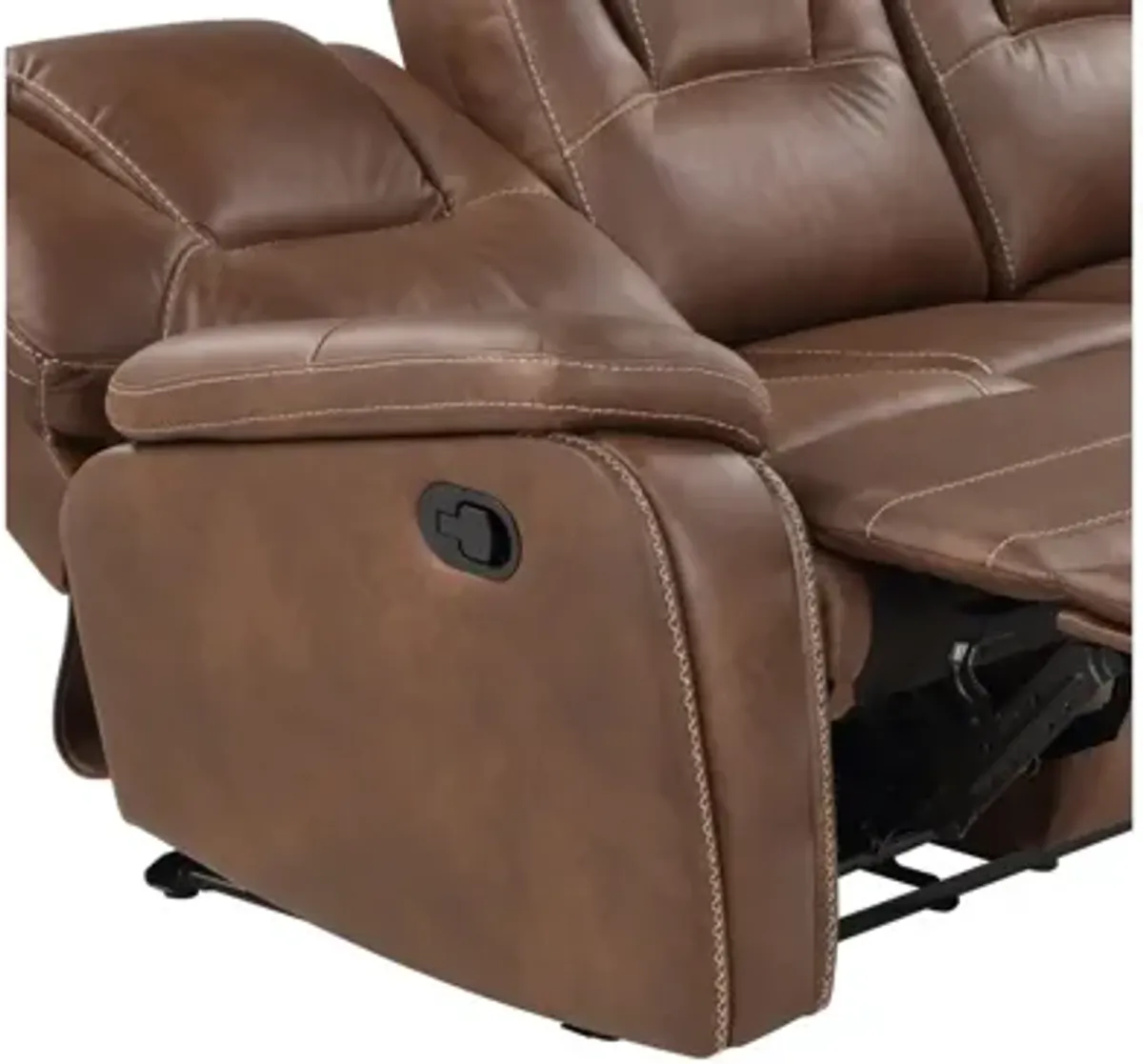 Katrine Manual Reclining Sofa in Brown by Steve Silver Co.