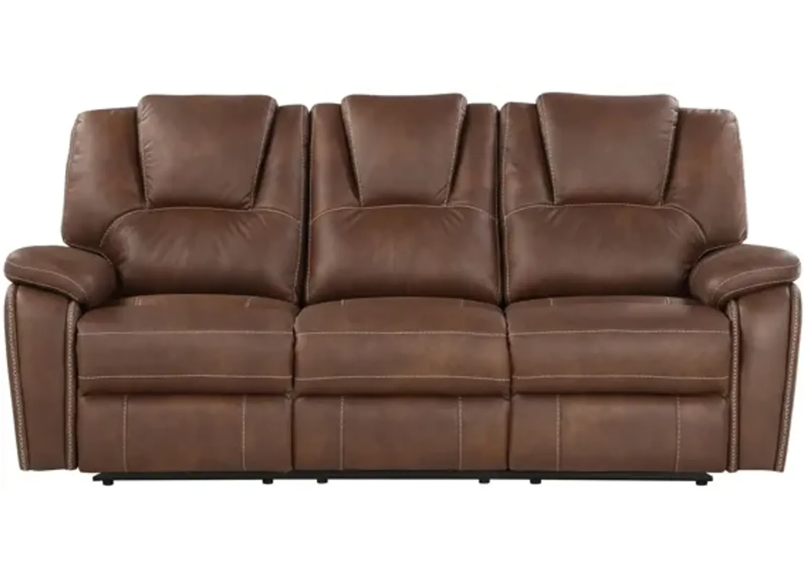 Katrine Manual Reclining Sofa in Brown by Steve Silver Co.