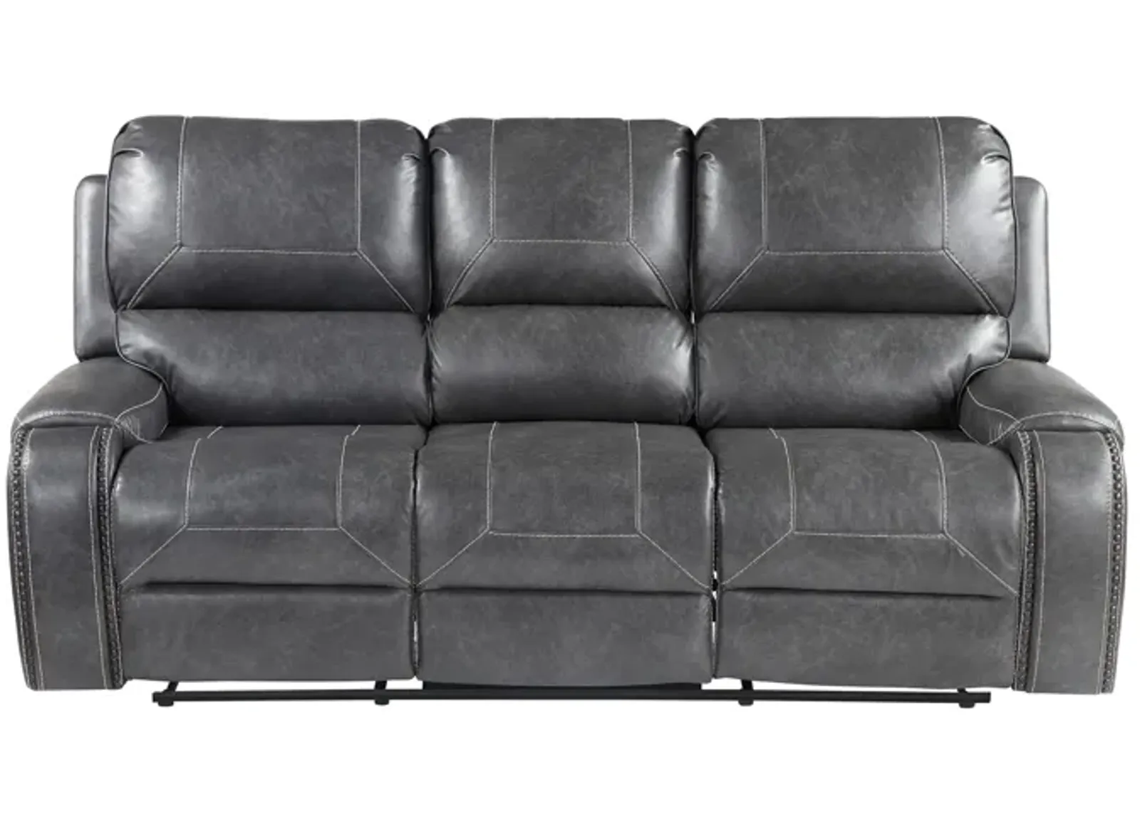 Keily Manual Recliner Sofa in Grey by Steve Silver Co.