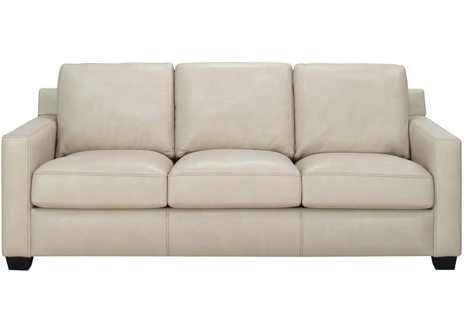 Anaheim Leather Sofa in White by Bellanest