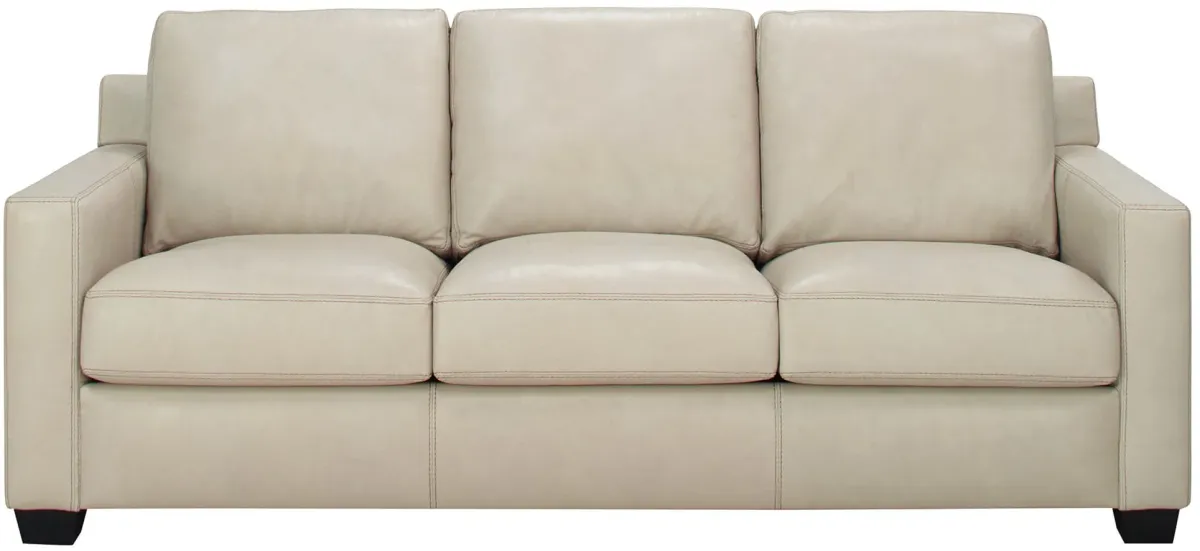 Anaheim Leather Sofa in White by Bellanest