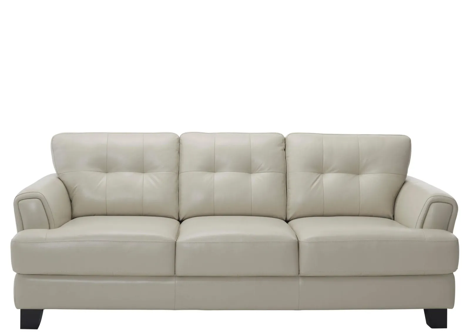 Diego Leather Sofa in Ivory by Chateau D'Ax