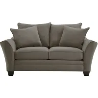 Briarwood Apartment Sofa in Suede So Soft Graystone by H.M. Richards