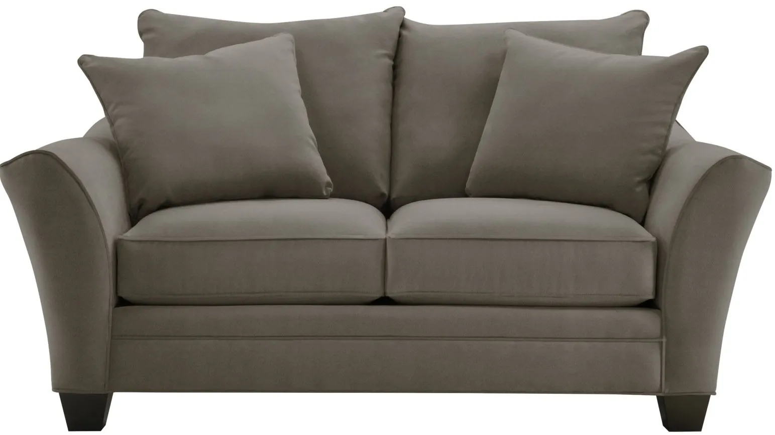 Briarwood Apartment Sofa in Suede So Soft Graystone by H.M. Richards