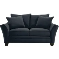 Briarwood Apartment Sofa in Suede So Soft Midnight by H.M. Richards