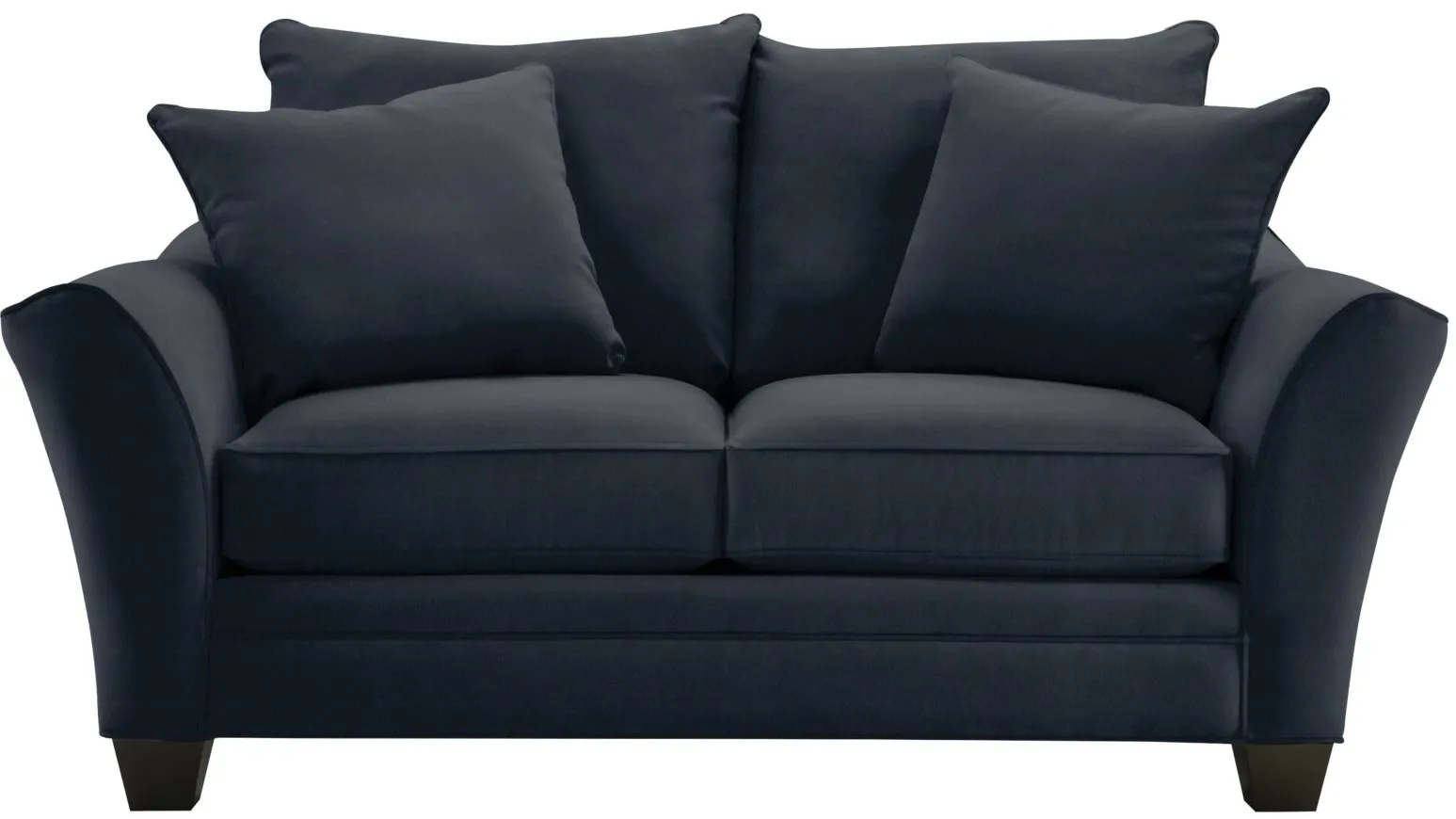 Briarwood Apartment Sofa in Suede So Soft Midnight by H.M. Richards