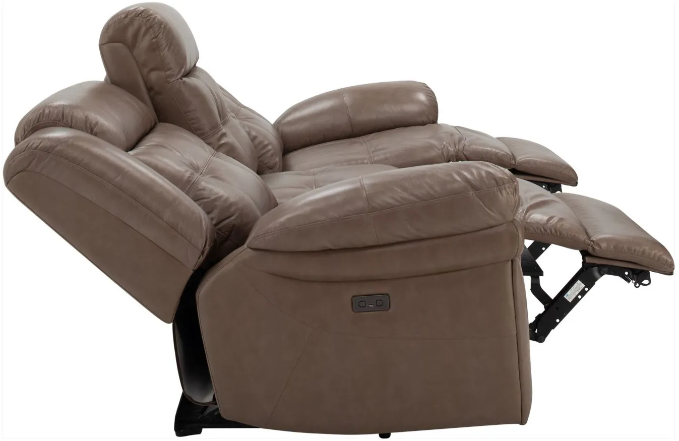 Gorton Leather Power Sofa