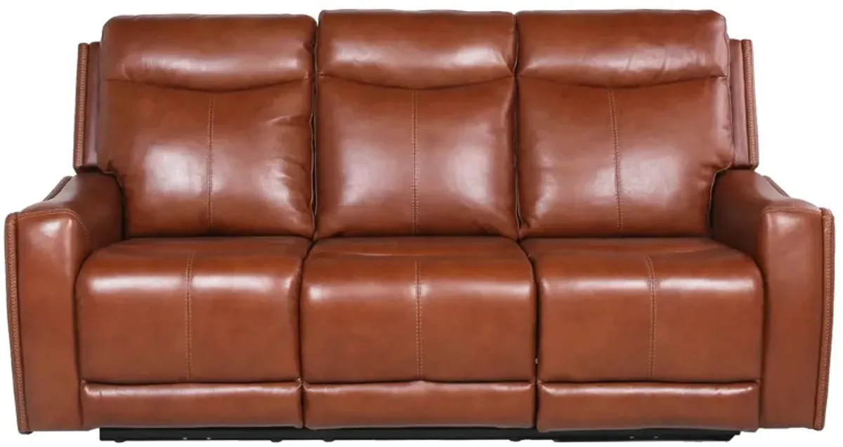 Natalia Power Recliner Sofa in Caramel by Steve Silver Co.