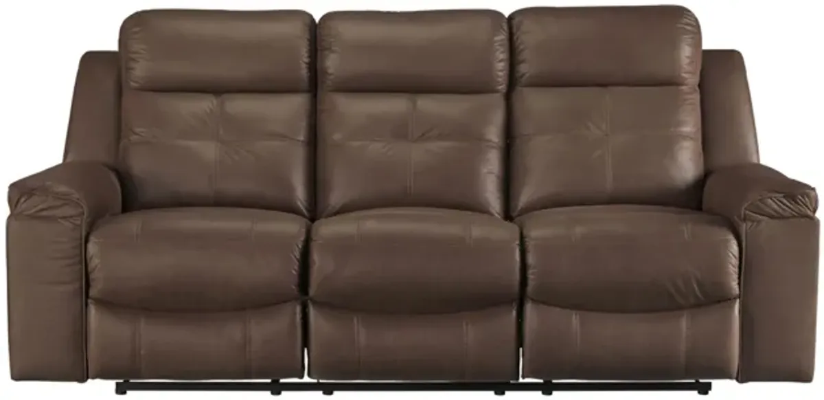 Jesolo Reclining Sofa in Coffee by Ashley Furniture