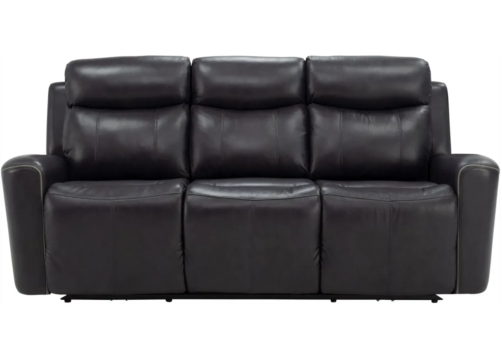 Ramona Leather Power Sofa w/Power Headrest in Dark Gray by Bellanest