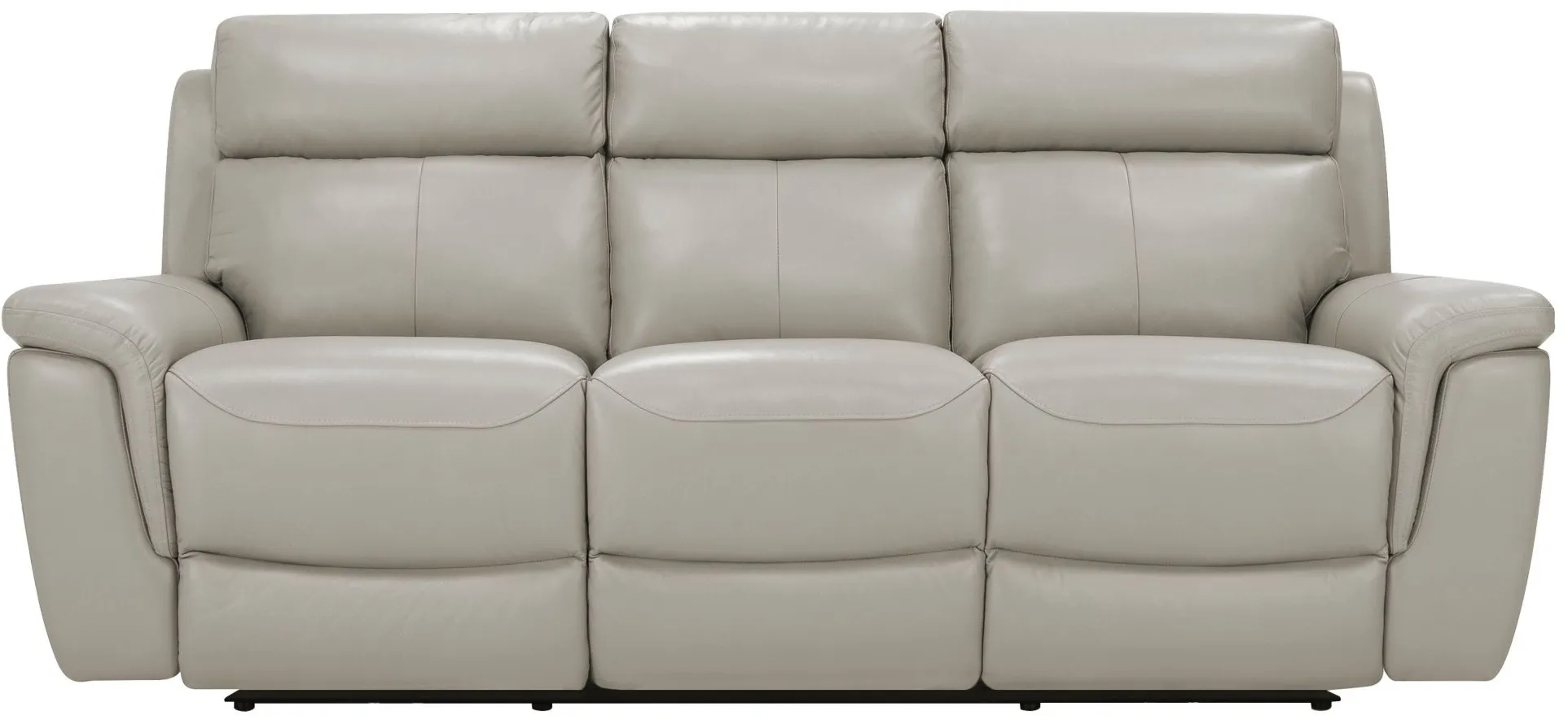 Dryden Leather Power Sofa w/ Power Headrest in Gray by Bellanest