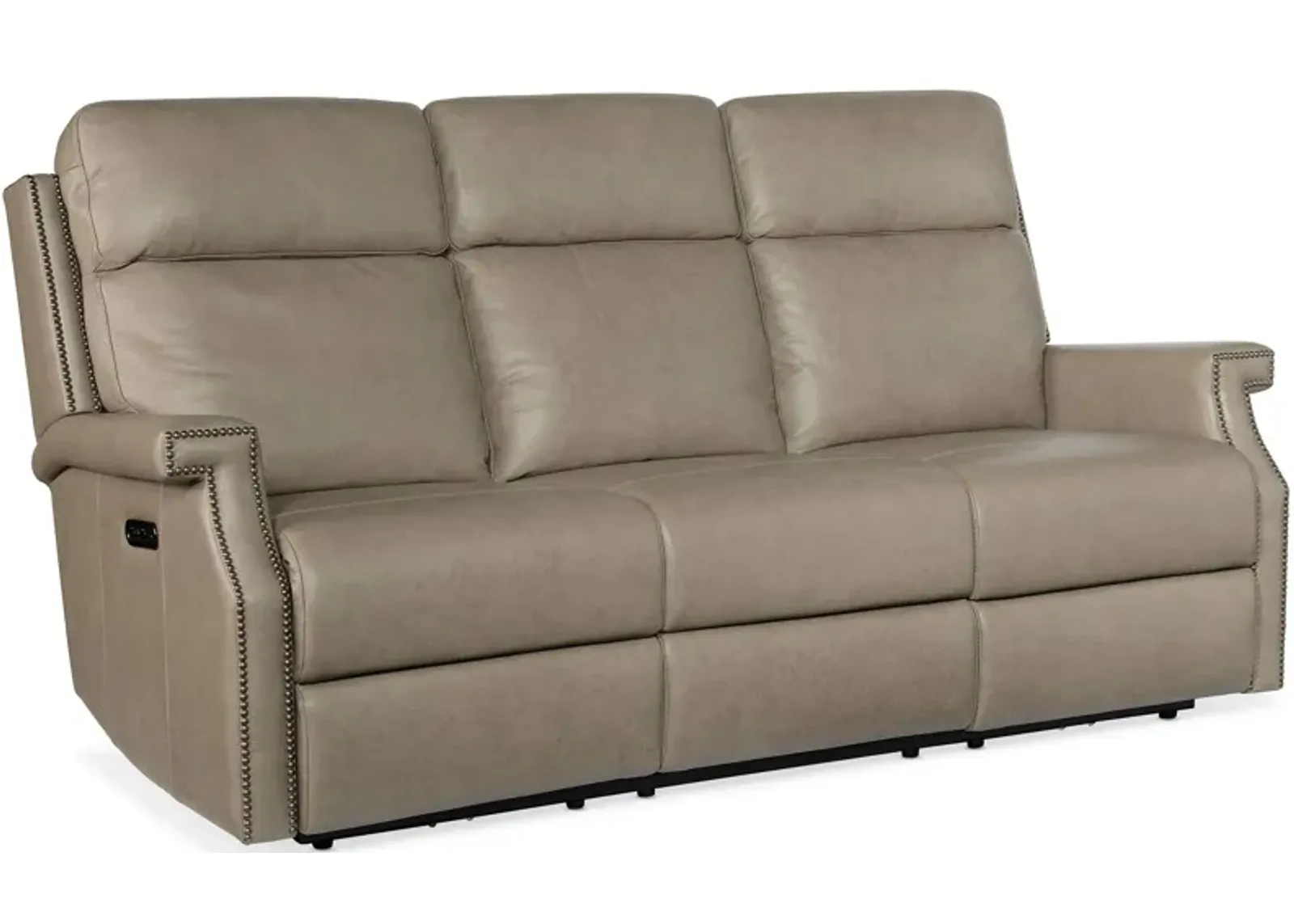 Vaughn Zero Gravity Sofa with Power Headrest in Shattered Stone by Hooker Furniture