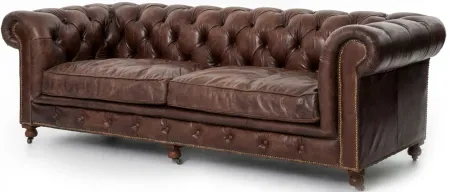 Courtyard Leather Sofa in Cigar by Four Hands