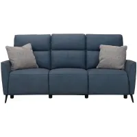 Delilah Power Sofa w/ Power Headrest in Blue by Bellanest